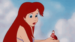 Little Mermaid Ariel With Talking Shrimp GIF