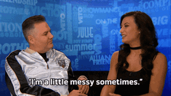 Little Messy Sometimes Woman With Man GIF