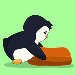 Little Penguin Exhausted GIF