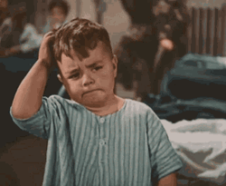 Little Rascals Gasping  GIF