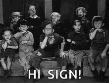Little Rascals Hi Sign GIF | GIFDB.com