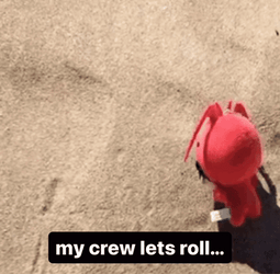 Little Toy Lets Roll On The Sand GIF