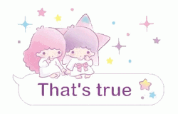 Little Twin Stars It's True GIF