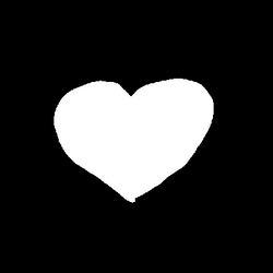 Little White Heart Tunnel GIF