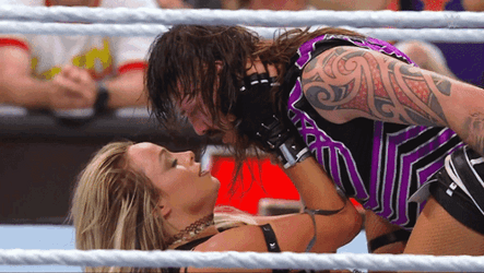 Liv Morgan And Dominik Mysterio Kiss GIF