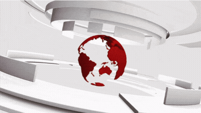 Live Breaking Sign With Globe GIF