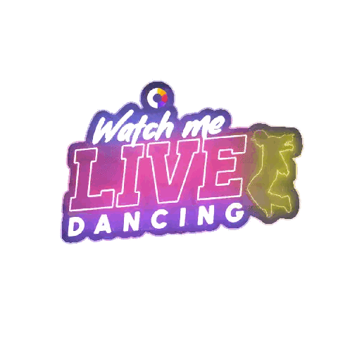 Live Dancing Sign With Dancer Sticker