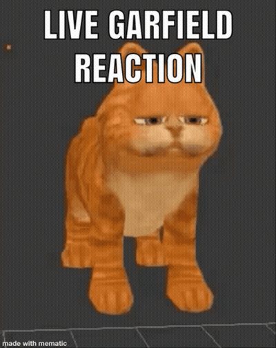 Live Garfield Reaction Cartoon Cat GIF