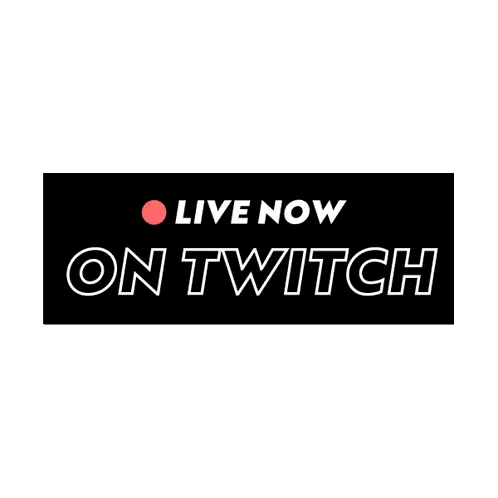 Live Now Twitch Logo Sticker