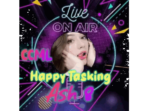 Live On Air Neon Sign Sticker