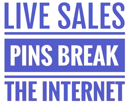 Live Sales Pins Break Internet Sign With Balloons Sticker