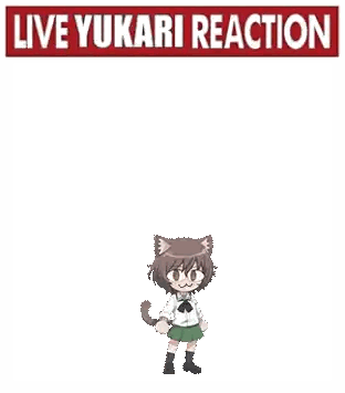 Live Yukari Reaction Sign With Girl Sticker