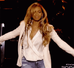 Lively Beyonce Singing And Praise Dance GIF