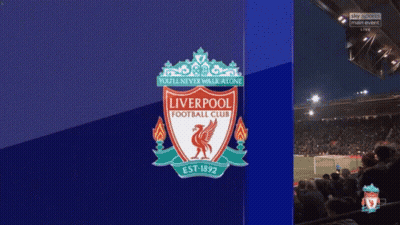 Liverpool FC Logo On Blue Background GIF