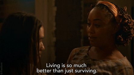 Living Is Better Than Stayin Alive Good Trouble GIF
