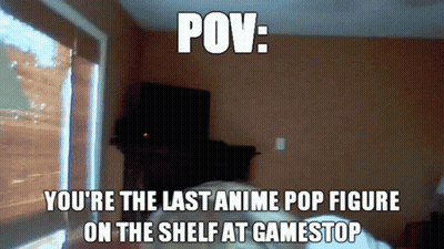 Living Room Pov You're The Last Anime Pop Figure At Gamestop GIF