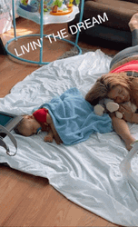 Living The Dream Sleeping With A Baby GIF