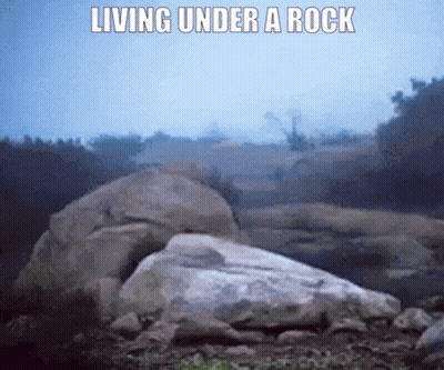 Living Under Rock Text GIF