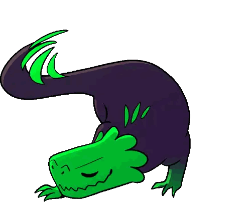 Lizard Doing Handstand Sticker