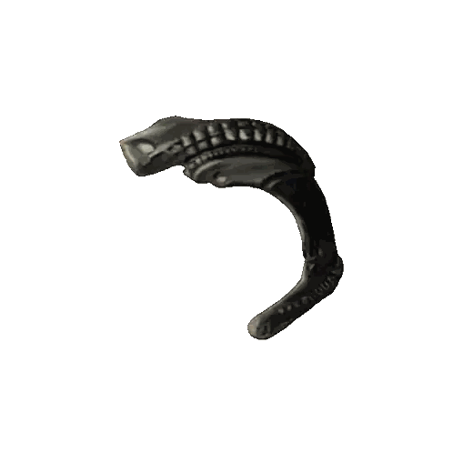 Lizard-Shaped Metal Piece Sticker