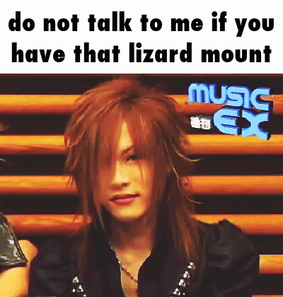 Lizard With Do Not Talk To Me If You Have That Lizard Mount Music Ex GIF