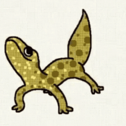 Lizard With Polka Dots Dancing GIF