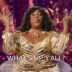 Lizzo Greeting What's Up Y'all Hollering GIF