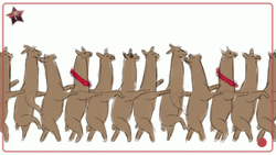 Llama Dancing Conga GIF
