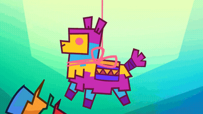 Llama With Pink Bow GIF