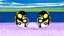 Llorar Knocked Down By Sound Wave GIF