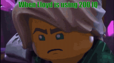 Lloyd Using 200 IQ On Purple And Green GIF