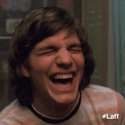 Lmfao Ashton Kutcher Cracking Up GIF