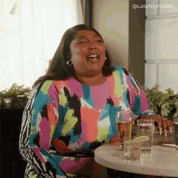 Lmfao Lizzo Laughing Seth Myers Talk Show GIF