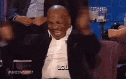 Lmfao Mike Tyson Cracking Up Clapping GIF