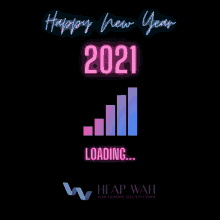 Loading Bar Happy New Year 2021 Animation  GIF