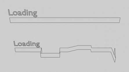 Loading Bar Straight And Crooked GIF