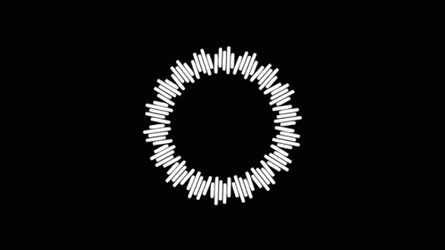 Loading Circle Spinning Array Of Bars GIF