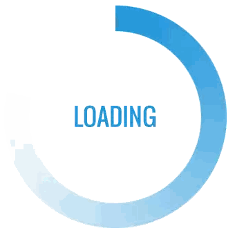 Loading Circle With Blue And White Sticker