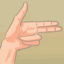 Loading Finger Gun Animation GIF