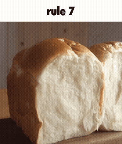 Loaf Of Bread On Cutting Board With Rule 7 GIF