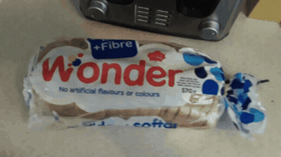 Loaf Of Wonder Bread On Counter GIF