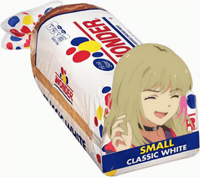Loaf Of Wonder Small Classic White Bread With Girl GIF