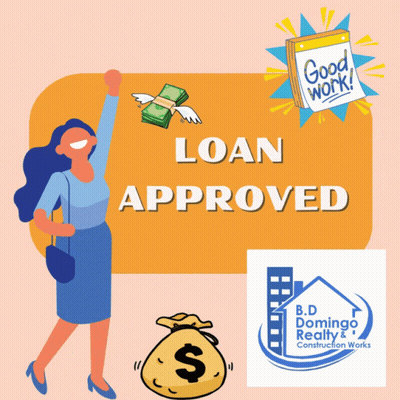 Loan Approved Sign With Bag Of Money GIF