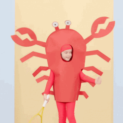 Lobster Dancing Kid Costume GIF