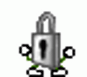 Locked Pad Lock Dancing GIF