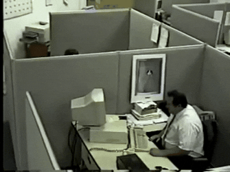 Loco Guy Smashed Keyboard GIF