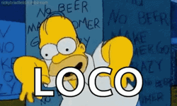 Loco Homer Simpson GIF | GIFDB.com