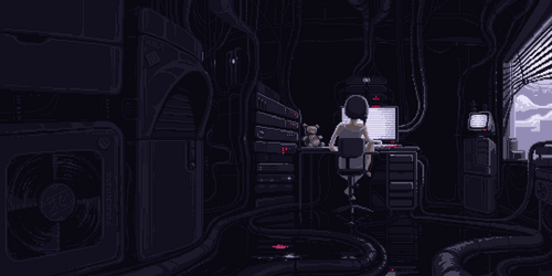 Lofi Night Dark Room Girl GIF