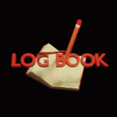 Log Book With Red Pencil GIF