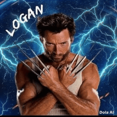 Logan Movie Poster With Wolverine Claws GIF